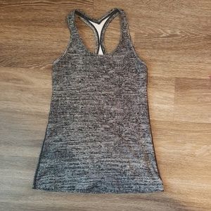 Gently worn Lululemon Black/White Racerback